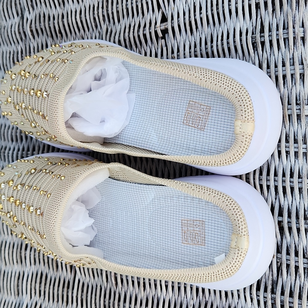 NIB! Diamond/ gold pearl mules - Picture 6 of 10